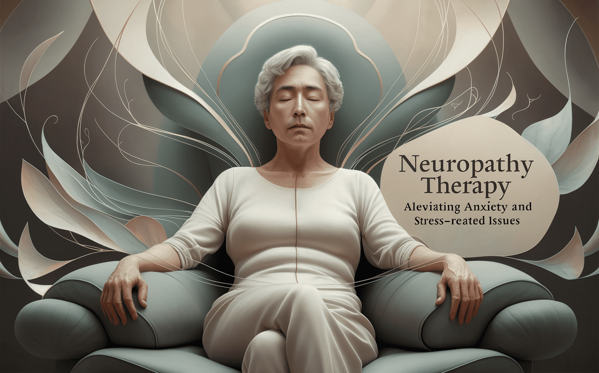 A person resting comfortably while managing neuropathy symptoms. Neuropathy therapy for anxiety and stress-related issues